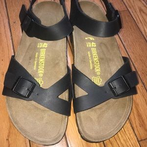 Birkenstock Rio Black Strap Sandals NWOT